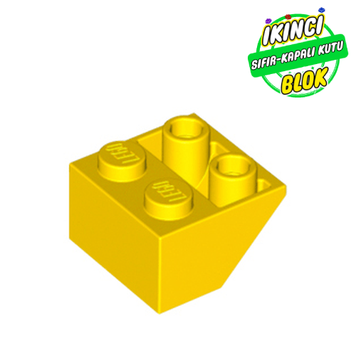 LEGO® 2 x 2 45 Derece Ters Eğimli Parça  Sarı Sıfır