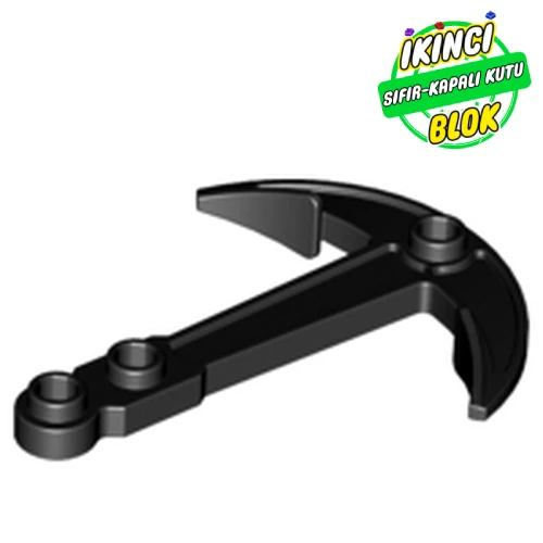 LEGO® Boat, Anchor - Two Top Holes Siyah Sıfır