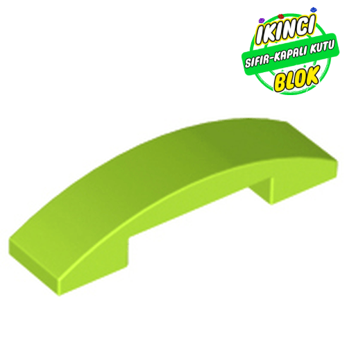 LEGO® 4 x 1 x 2/3 Çift Taraflı Eğimli Parça Limon Yeşili Sıfır