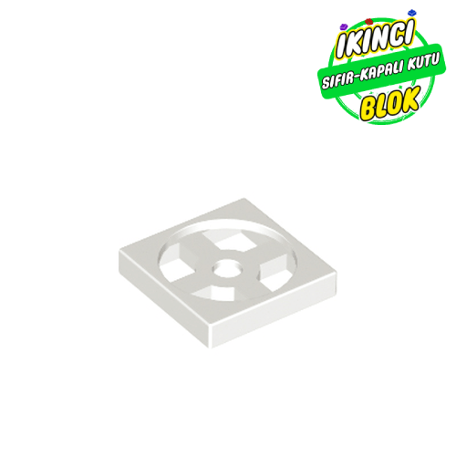 LEGO® 2 x 2 Turntable Tabanı Beyaz Sıfır