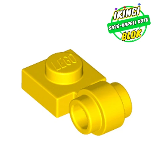 LEGO® Plate Special 1 x 1 with Clip Light, Bar Hole [Thick Ring] Sarı Sıfır