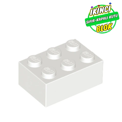 LEGO® 2 x 3 Tuğla Beyaz Sıfır