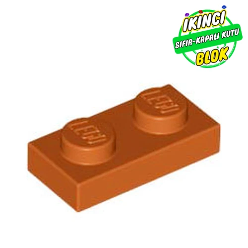 LEGO® Plate 1 x 2 Koyu Turuncu Sıfır