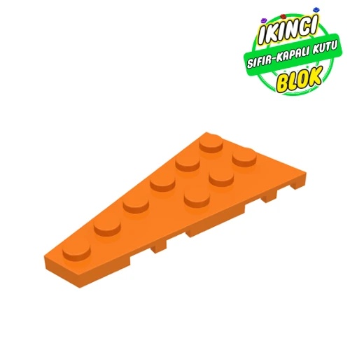 LEGO® Wedge Plate 6 x 3 Left Turuncu Sıfır