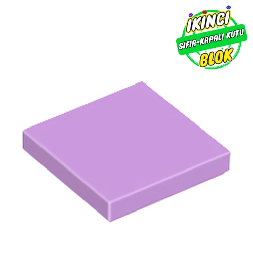 LEGO® Tile 2 x 2 with Groove Orta Lavanta Sıfır