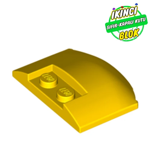 LEGO® 3 x 4 x 2/3 Kavisli Kaput Sarı Sıfır