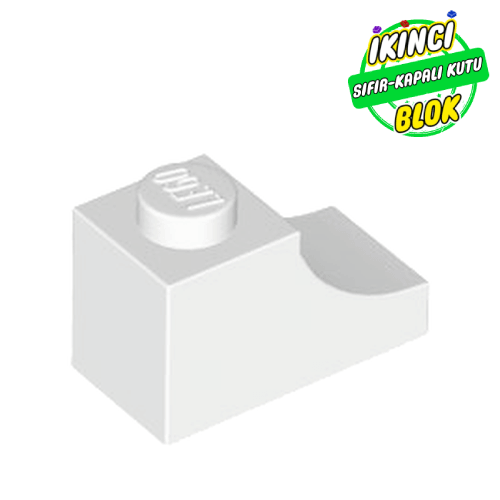 LEGO® 1 x 2 Ters Kiriş Beyaz Sıfır