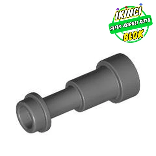 LEGO® Equipment Telescope / Torch / Spyglass, Support Round 1 x 1 x 1 2/3 Koyu Mavimsi Gri Sıfır