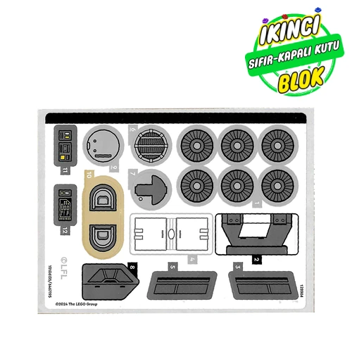 LEGO® Sticker Sheet for Set 75374-1 Renk Yok / Herhangi Bir Renk Sıfır