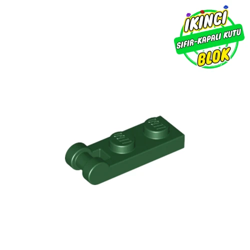 LEGO® Plate Special 1 x 2 with Handle on End [Closed Ends] Koyu Yeşil Sıfır