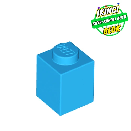 LEGO® Brick 1 x 1 Koyu Azur Sıfır