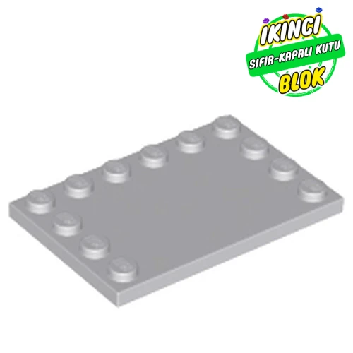 LEGO® Plate Special 4 x 6 with Studs on 3 Edges Açık Mavimsi Gri Sıfır