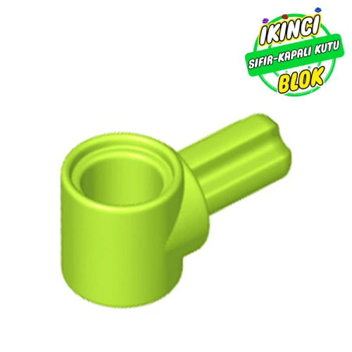 LEGO® 1L dişli çıkışlı Pin Bağlayıcısı Limon Yeşili Sıfır