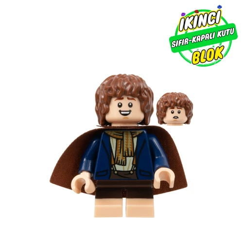 LEGO® Minifigür Peregrin Took (Pippin) - Reddish Brown Cape Sıfır lor123