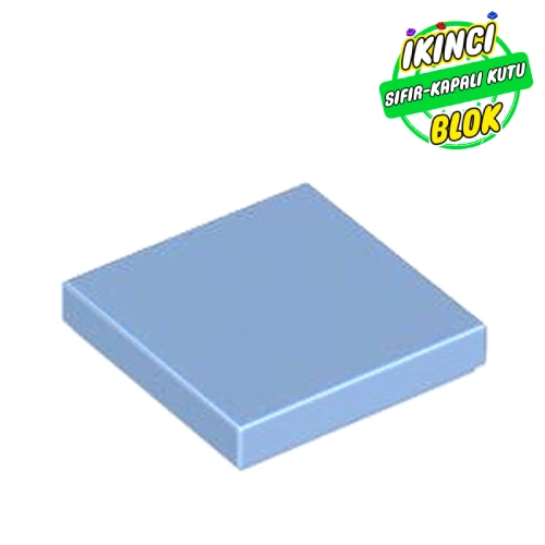 LEGO® Tile 2 x 2 with Groove Orta Mavi Sıfır