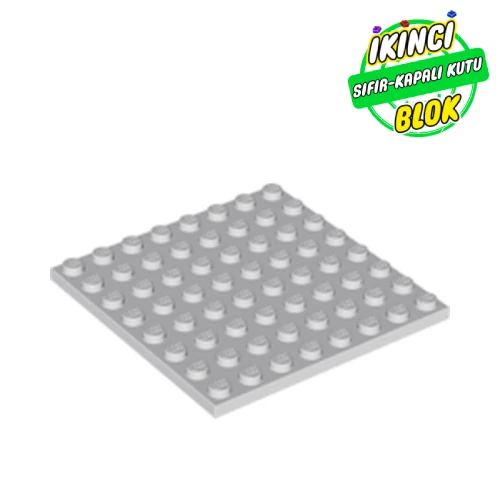 LEGO® Plate 8 x 8 Açık Mavimsi Gri Sıfır