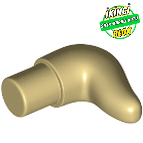 LEGO® Animal Body Part, Horn (Cattle) Bej Sıfır