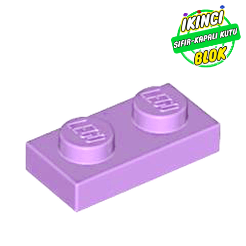 LEGO® 1 x 2 Plaka Orta lavanta Sıfır