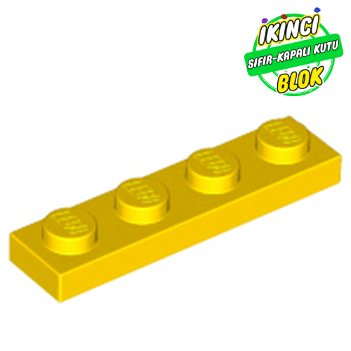 LEGO® 1 x 4 Plaka Sarı Sıfır