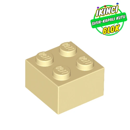 LEGO® Brick 2 x 2 Bej Sıfır