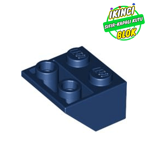 LEGO® 2 x 2 45 Derece Ters Eğimli Parça  Koyu Mavi Sıfır
