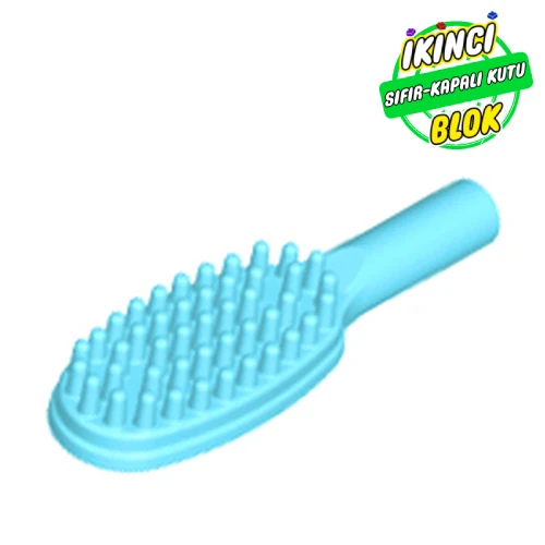 LEGO® Equipment Hairbrush Short Handle [10mm] Orta Azur Sıfır