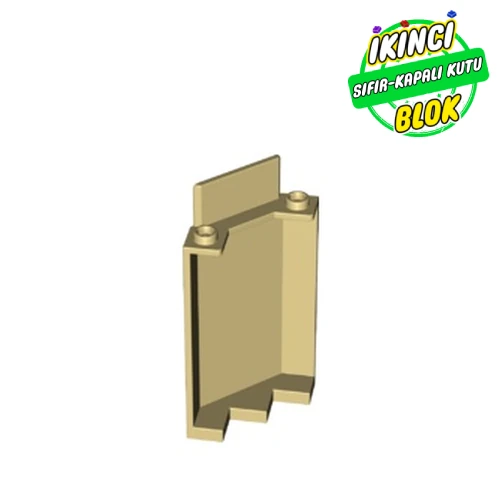 LEGO® Panel 3 x 3 x 6 Corner Wall without Bottom Indentations Bej Sıfır