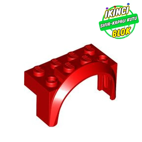 LEGO® Wheel Arch, Mudguard 4 x 2 x 2 1/2 Kırmızı Sıfır