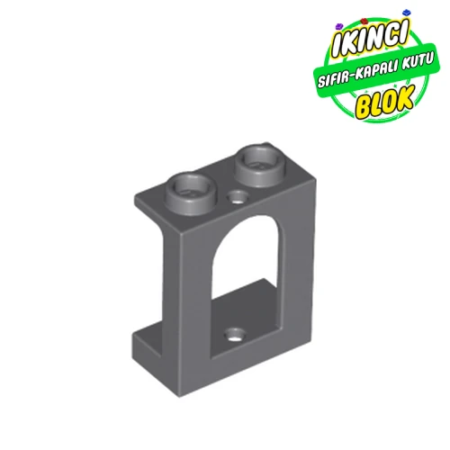 LEGO® Window 1 x 2 x 2 Castle Koyu Mavimsi Gri Sıfır