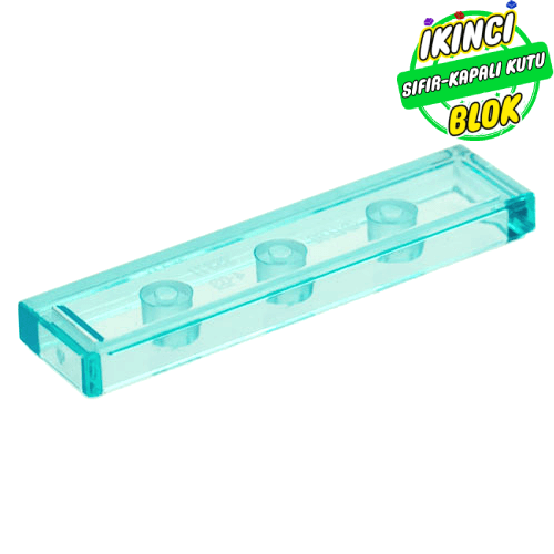 LEGO® 1 x 4 Düz Plaka Şeffaf Açık Mavi Sıfır