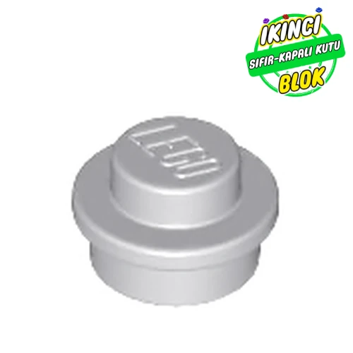 LEGO® Plate Round 1 x 1 with Solid Stud Açık Mavimsi Gri Sıfır