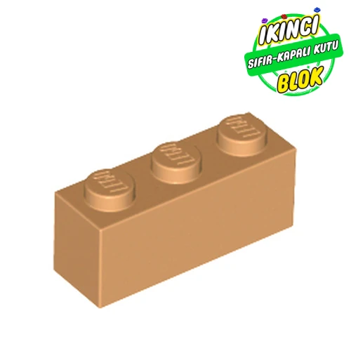 LEGO® Brick 1 x 3 Orta Nugat Sıfır