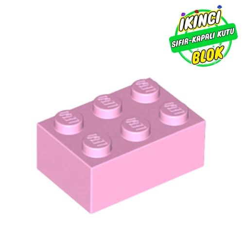 LEGO® 2 x 3 Tuğla Parlak Pembe Sıfır