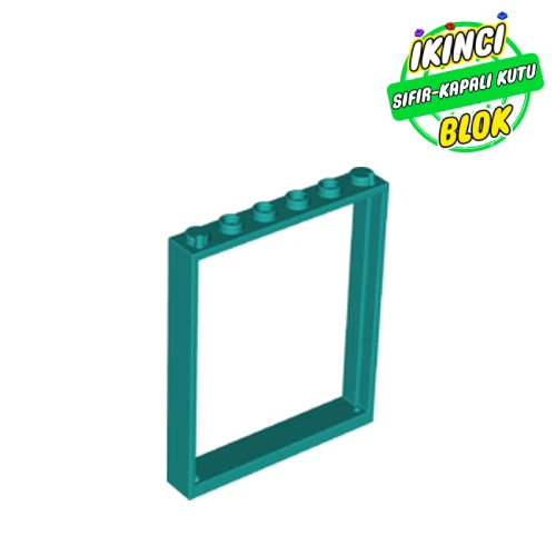 LEGO® Door Frame 1 x 6 x 6 Koyu Turkuaz Sıfır