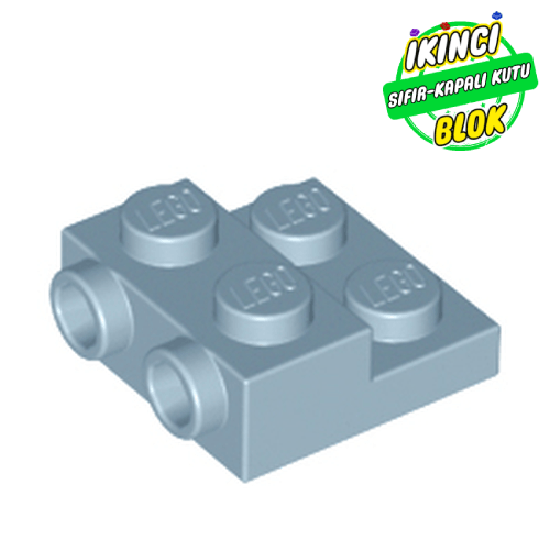 LEGO® 2 x 2 x 2/3 2 Stud Yanda Modifiye Plaka Kum mavisi Sıfır