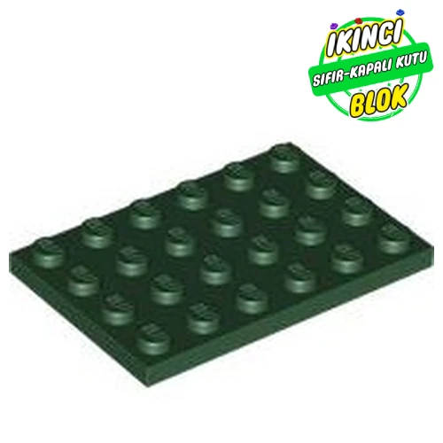 LEGO® Plate 4 x 6 Koyu Yeşil Sıfır