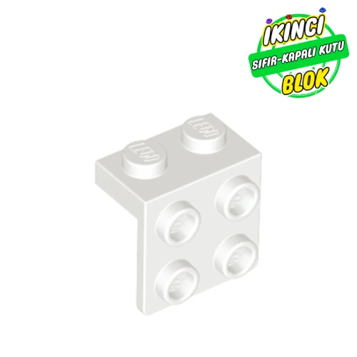 LEGO® Bracket 1 x 2 - 2 x 2 Beyaz Sıfır