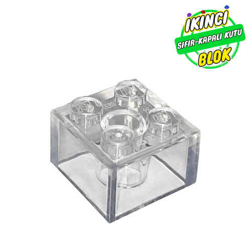 LEGO® 2 x 2 Tuğla Şeffaf Sıfır