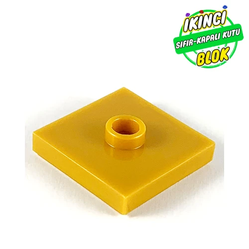 LEGO® Plate Special 2 x 2 with Groove and Center Stud (Jumper) İnci Altın Sıfır