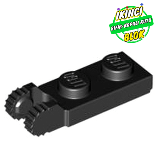 LEGO® 1 x 2 Kilitli Destekli Menteşe Plaka Siyah Sıfır