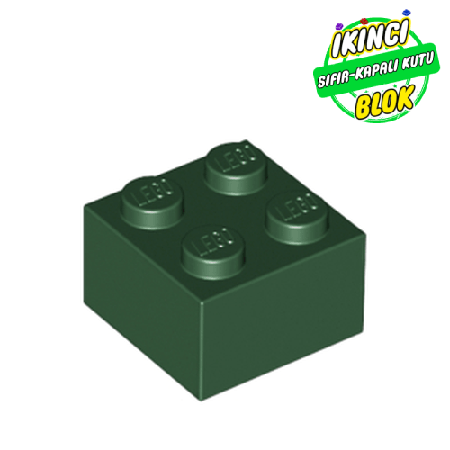 LEGO® 2 x 2 Tuğla Koyu yeşil Sıfır