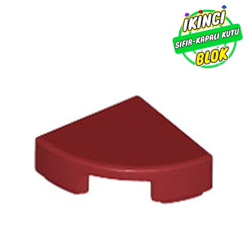 LEGO® Tile Round 1 x 1 Quarter Koyu Kırmızı Sıfır