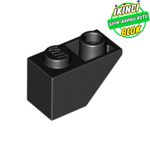 LEGO® 2 x 1 Eğimli Tuğla 45 Derece Ters Siyah Sıfır