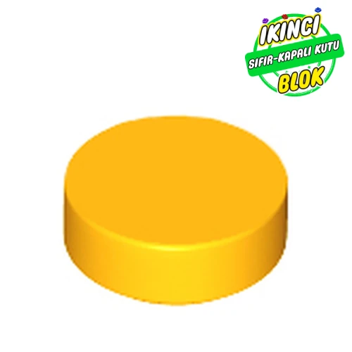 LEGO® Tile Round 1 x 1 Parlak Açık Turuncu Sıfır