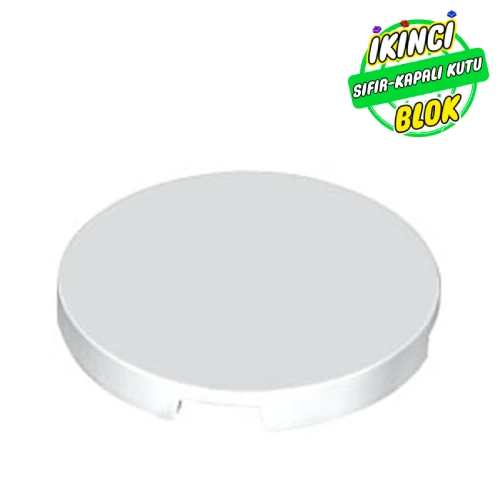 LEGO® Tile Round 3 x 3 Beyaz Sıfır