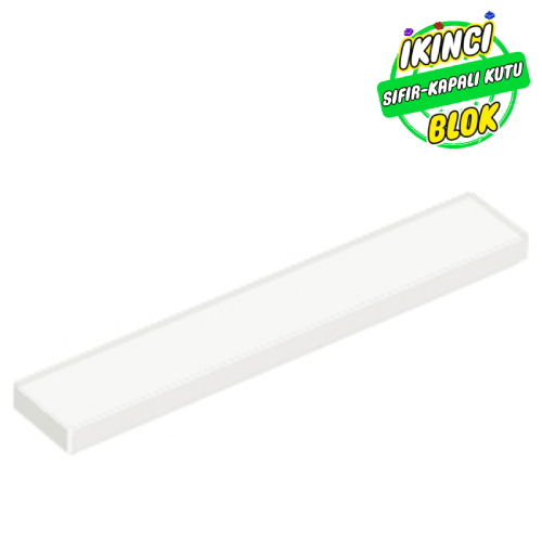 LEGO® 1 x 6 Düz Plaka Beyaz Sıfır