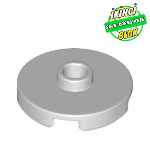 LEGO® Plate Special Round 2 x 2 with Center Stud (Jumper Plate) Açık Mavimsi Gri Sıfır
