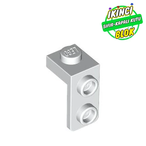 LEGO® Bracket 1 x 1 - 1 x 2 Beyaz Sıfır