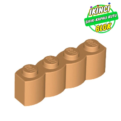 LEGO® Brick Special 1 x 4 Palisade [aka Log] Orta Nugat Sıfır