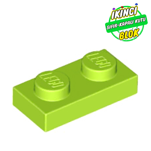 LEGO® 1 x 2 Plaka Limon Yeşili Sıfır